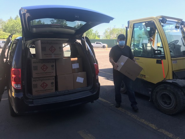 The City of Ottawa received a shipment of 10,000 Facing Forward cloth masks which will be distributed to City staff members.