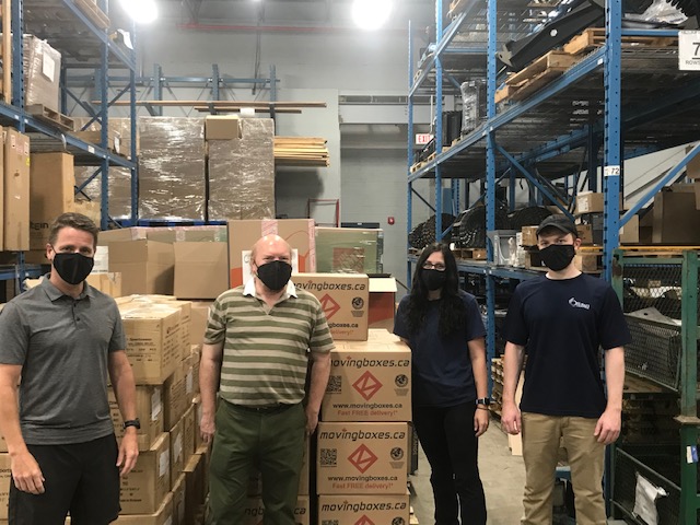 The City of Ottawa received a shipment of 10,000 Facing Forward cloth masks which will be distributed to City staff members.