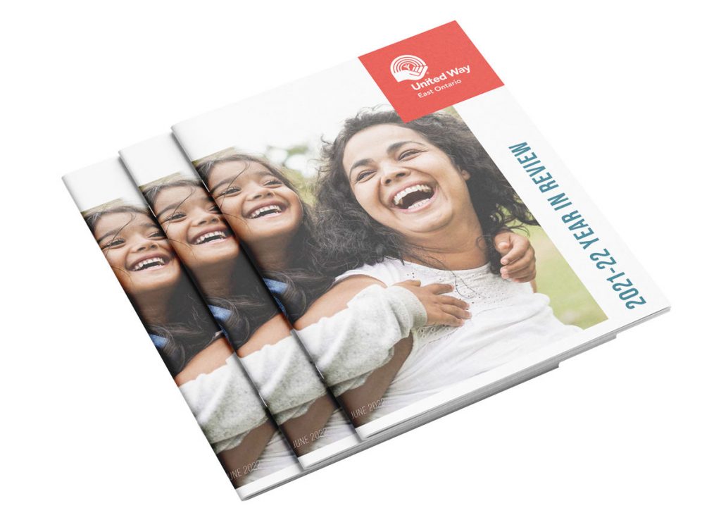 A photo of the cover of the annual report.