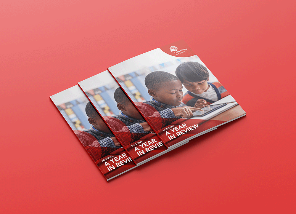 A photo of the 2025-26 Annual Report cover.