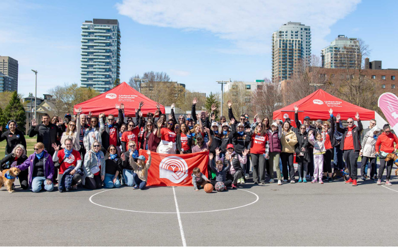 A photo of the entire Move for Youth group at the launch event.